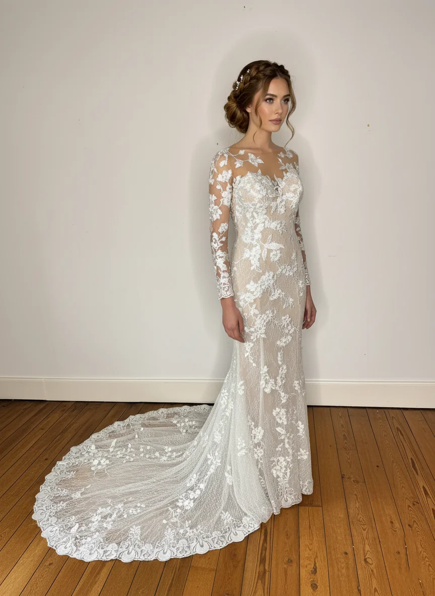 Robe de soirée longue - Avant